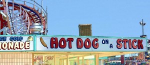 Santa Cruz Boardwalk Hot Dog on a Stick