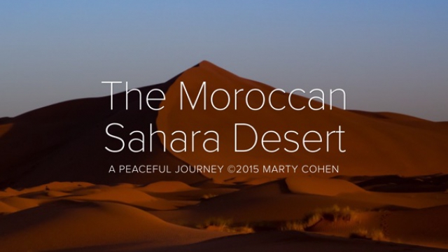 The Moroccan Sahara Desert